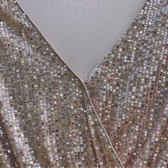 Lauren Conrad Gold Sequin Ruffle Dress - Picture 7 of 9